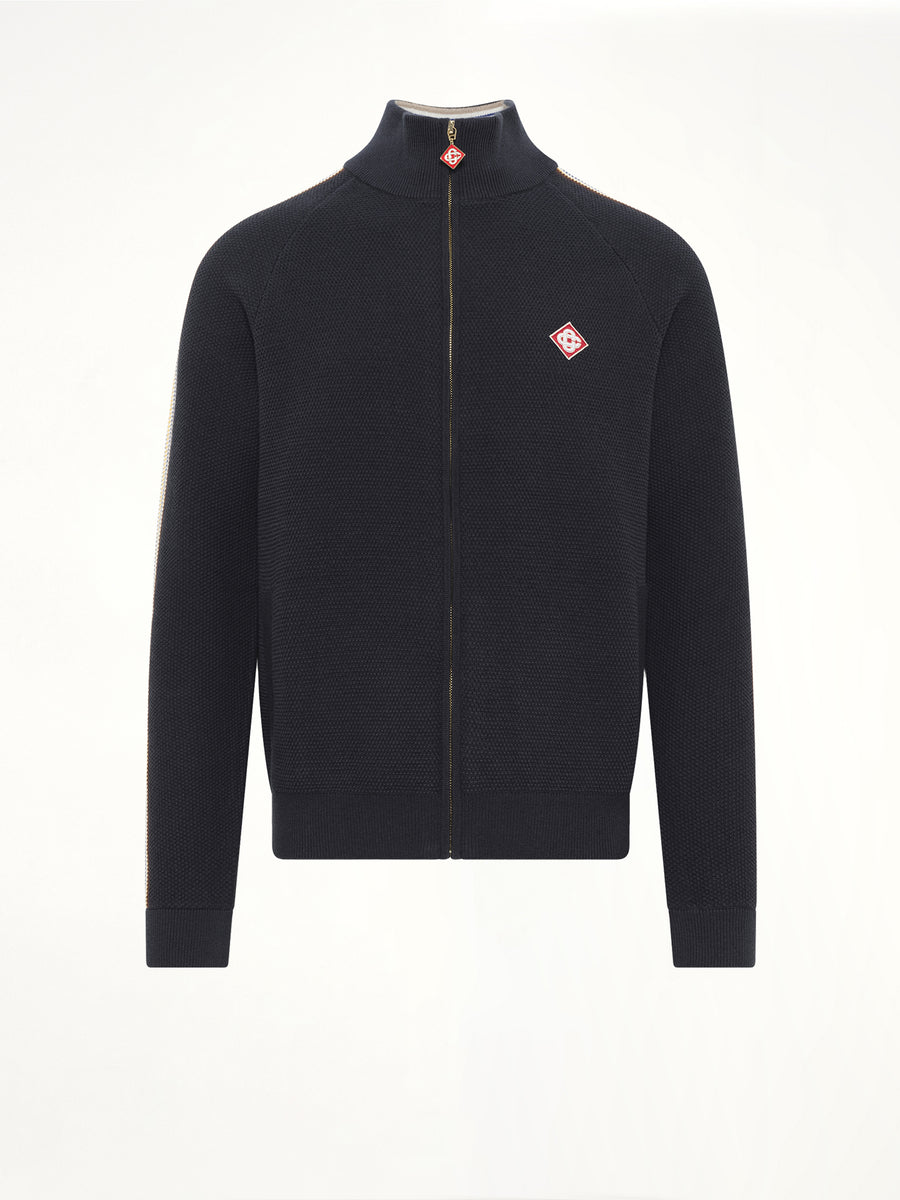 Cafe Culture Track Jacket in Navy
