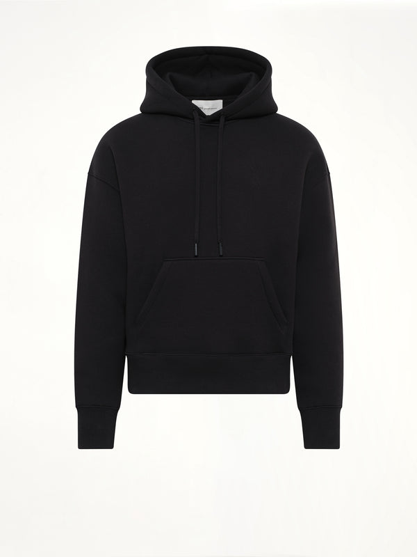 Embossed Ami De Coeur Hoodie in Black