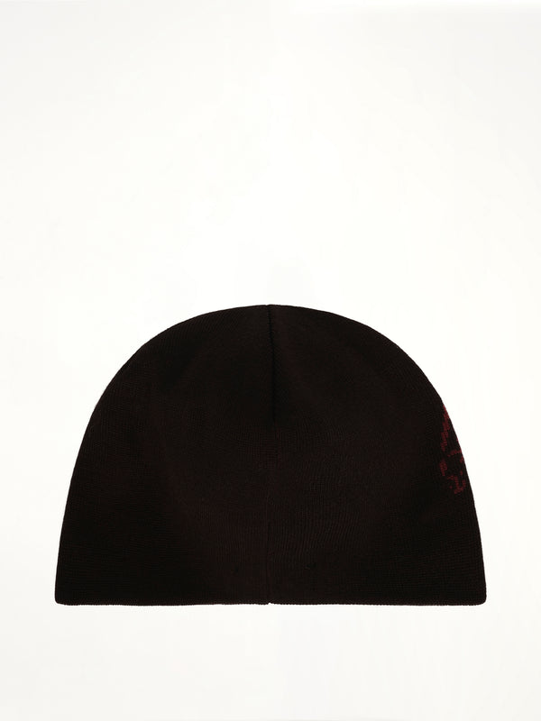 TC Bone Cross Beanie in Black