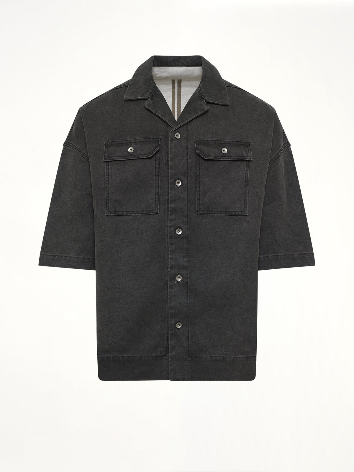 Cotton Canvas Magnum Tommy Shirt in Gravel