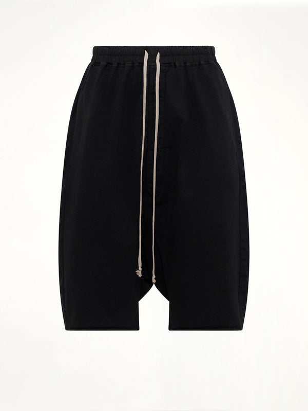 Heavy Jersey Drawstring Pods in Black