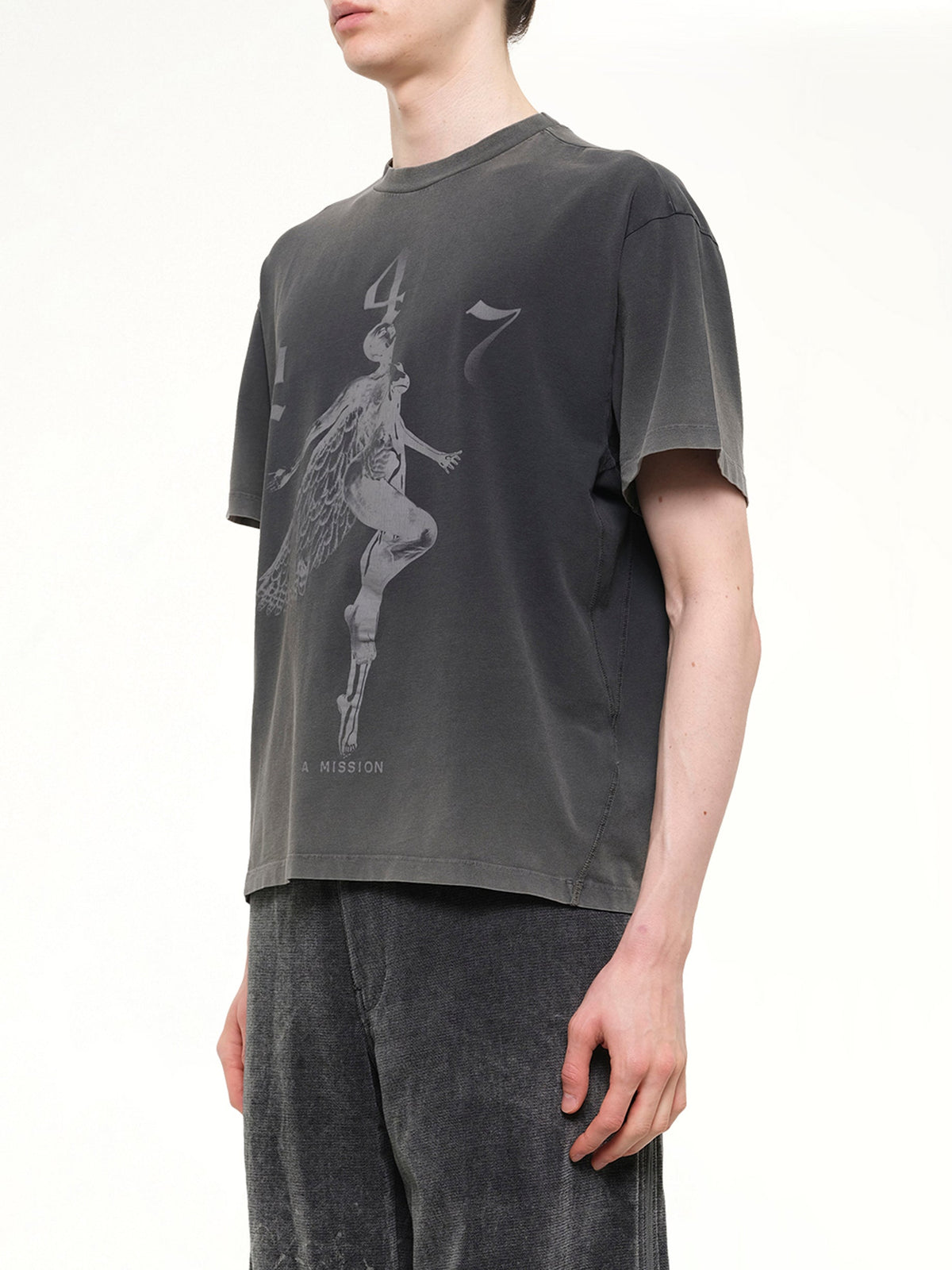 247 Angel T-Shirt in Vintage Black