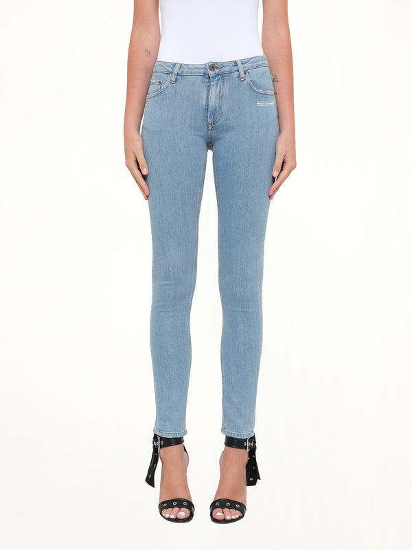 Blue Skinny 5 Pocket Jeans in Blue