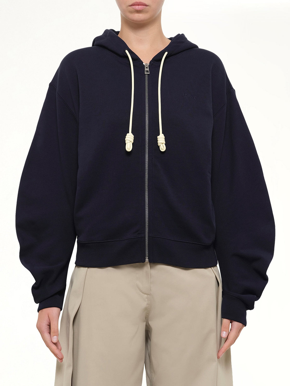 Flamenco Hoodie in Navy Blue/Yellow