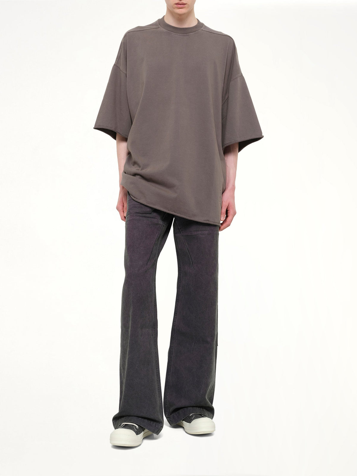 Heavy Jersey Tommy T-Shirt in Gravel