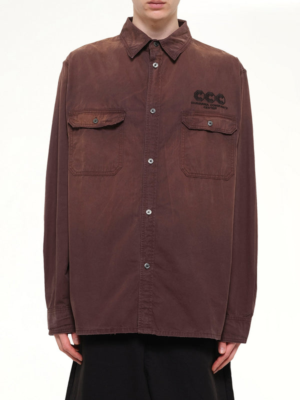 OS LS Workwear Corcoran Overshirt in Uniform Brown