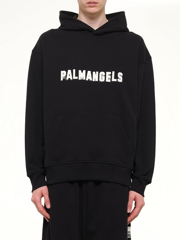 Palm Hills Regular Hoodie in Black/Off White