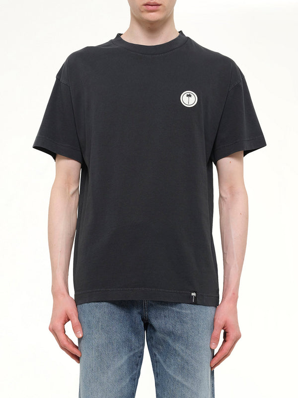 Palm Shadow Regular T-Shirt in Anthracite/Off White