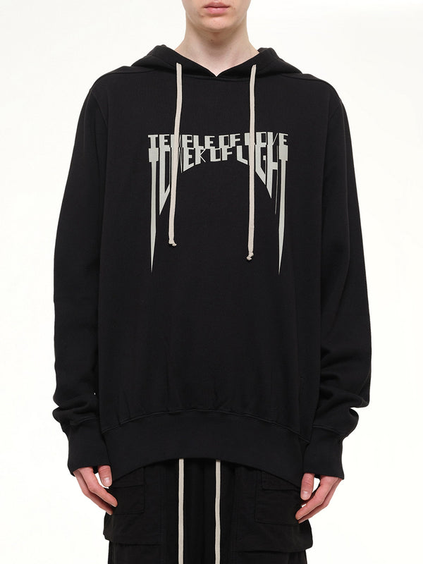 Tower of Light Oversized Hoodie in Black/Pearl