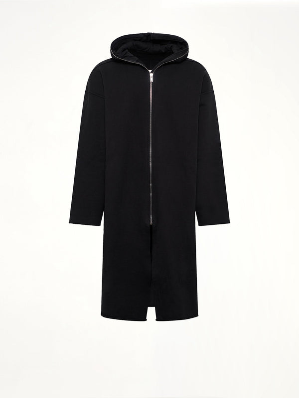 Megafelpa Gimp Wide Mac Coat in Black