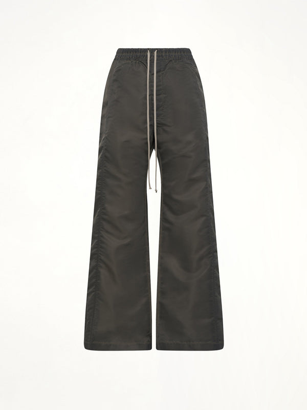 Nylon Wide Pusher Pants in Dark Dust
