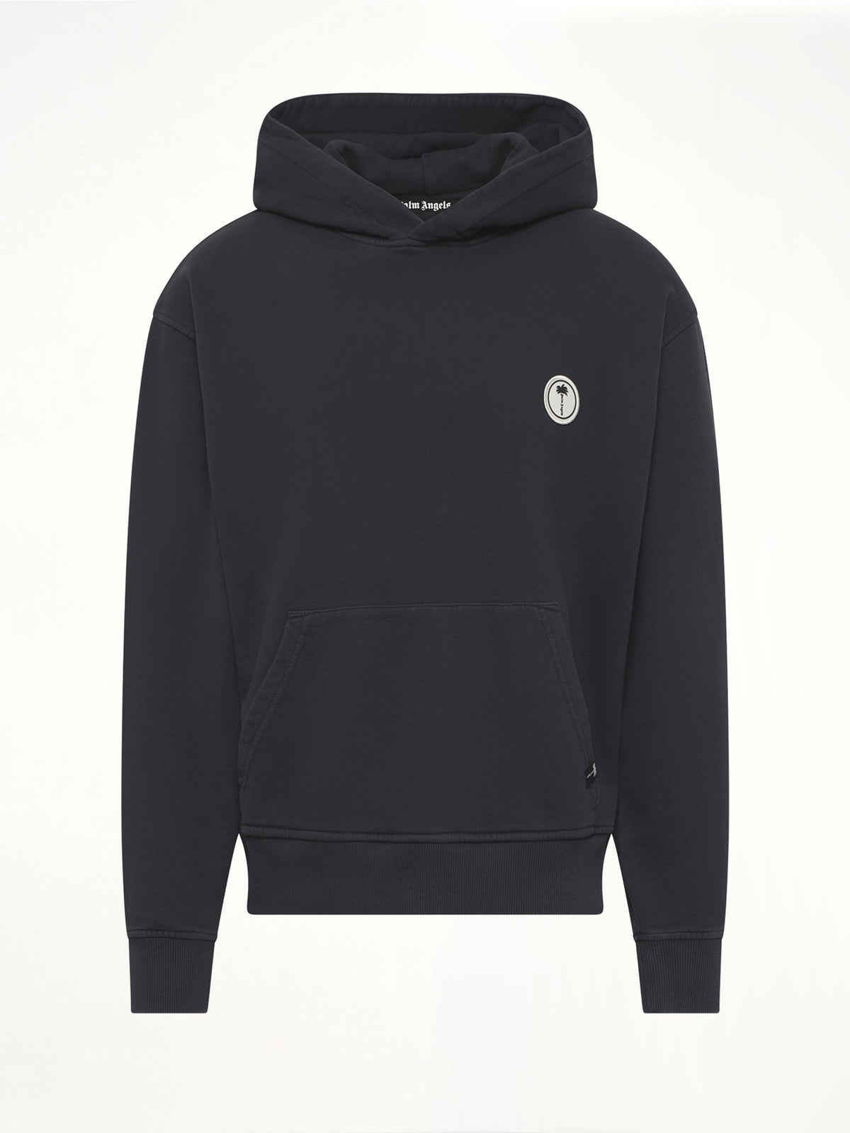Palm Shadow Loose Hoodie in Black/Off White