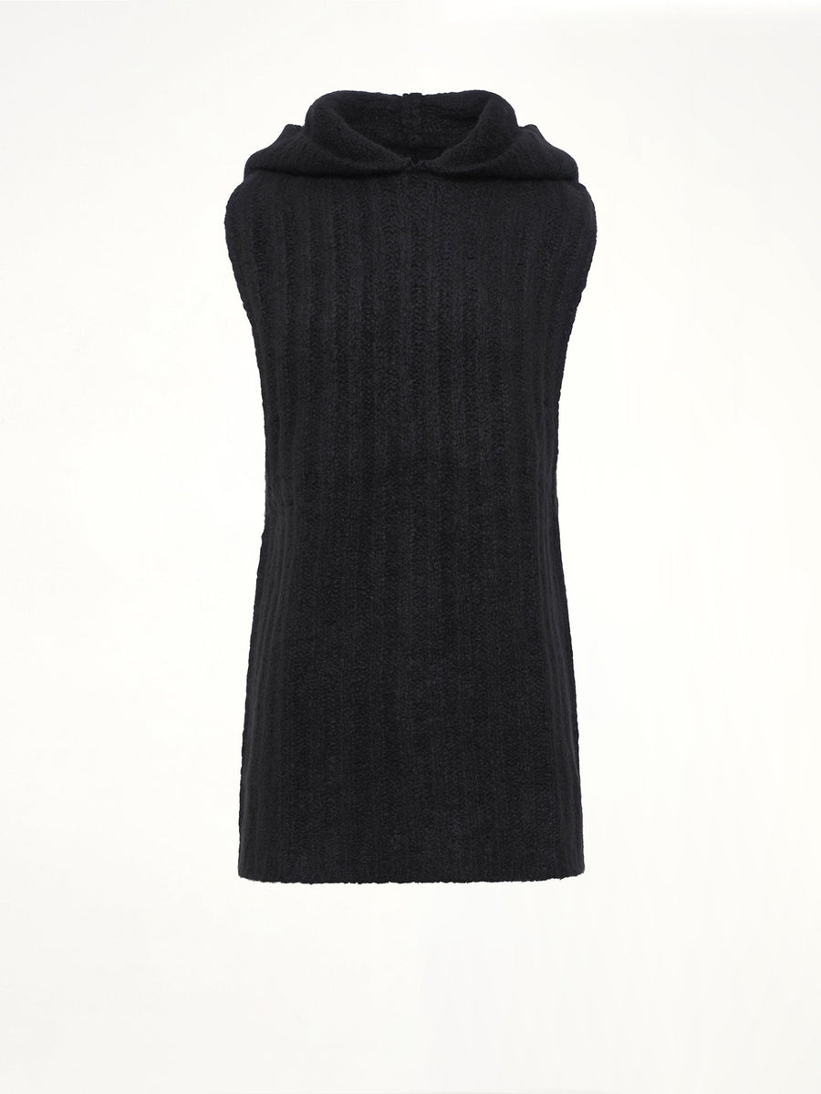 Tower Hooded Tank in Black