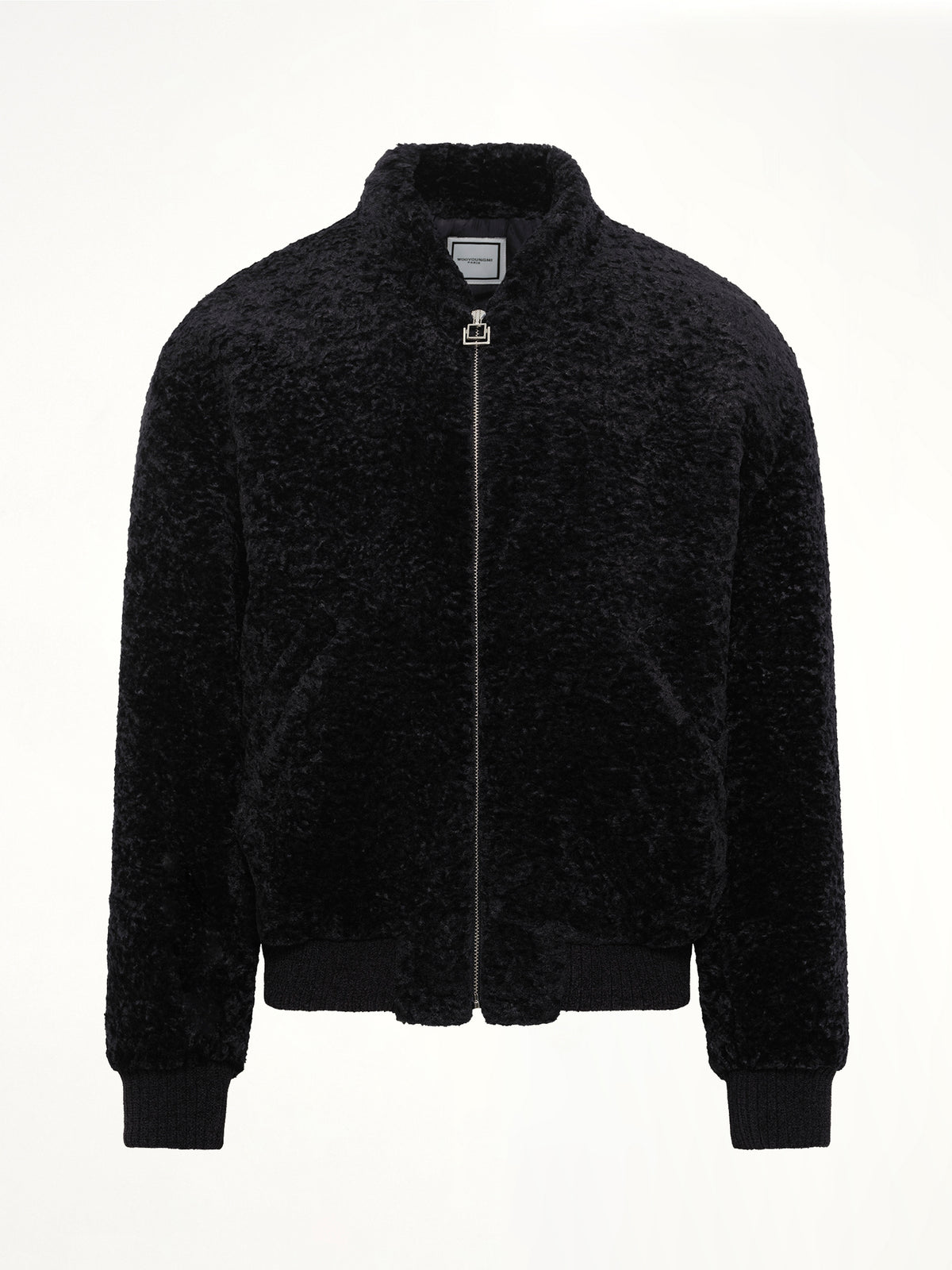 Velvet Bomber Jacket in Navy