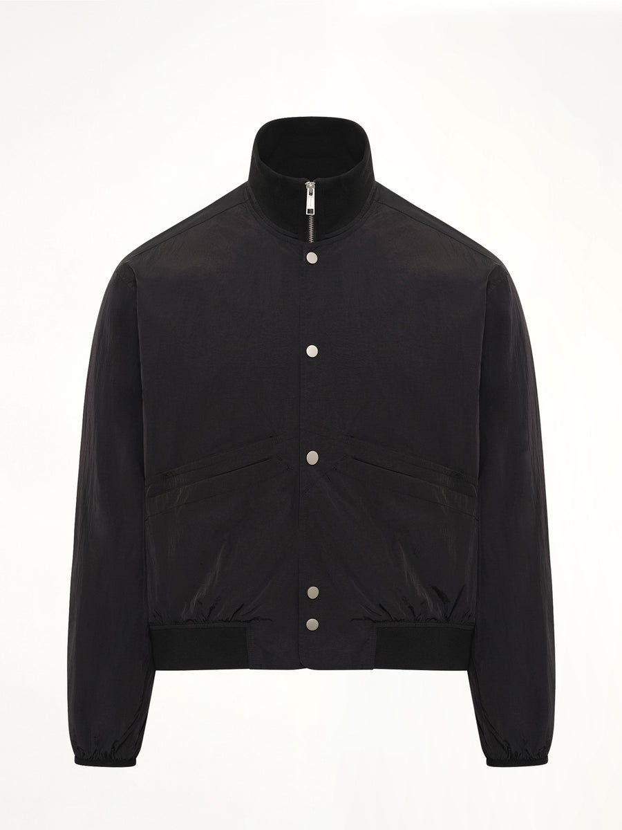 Zip Up Anorak in Black