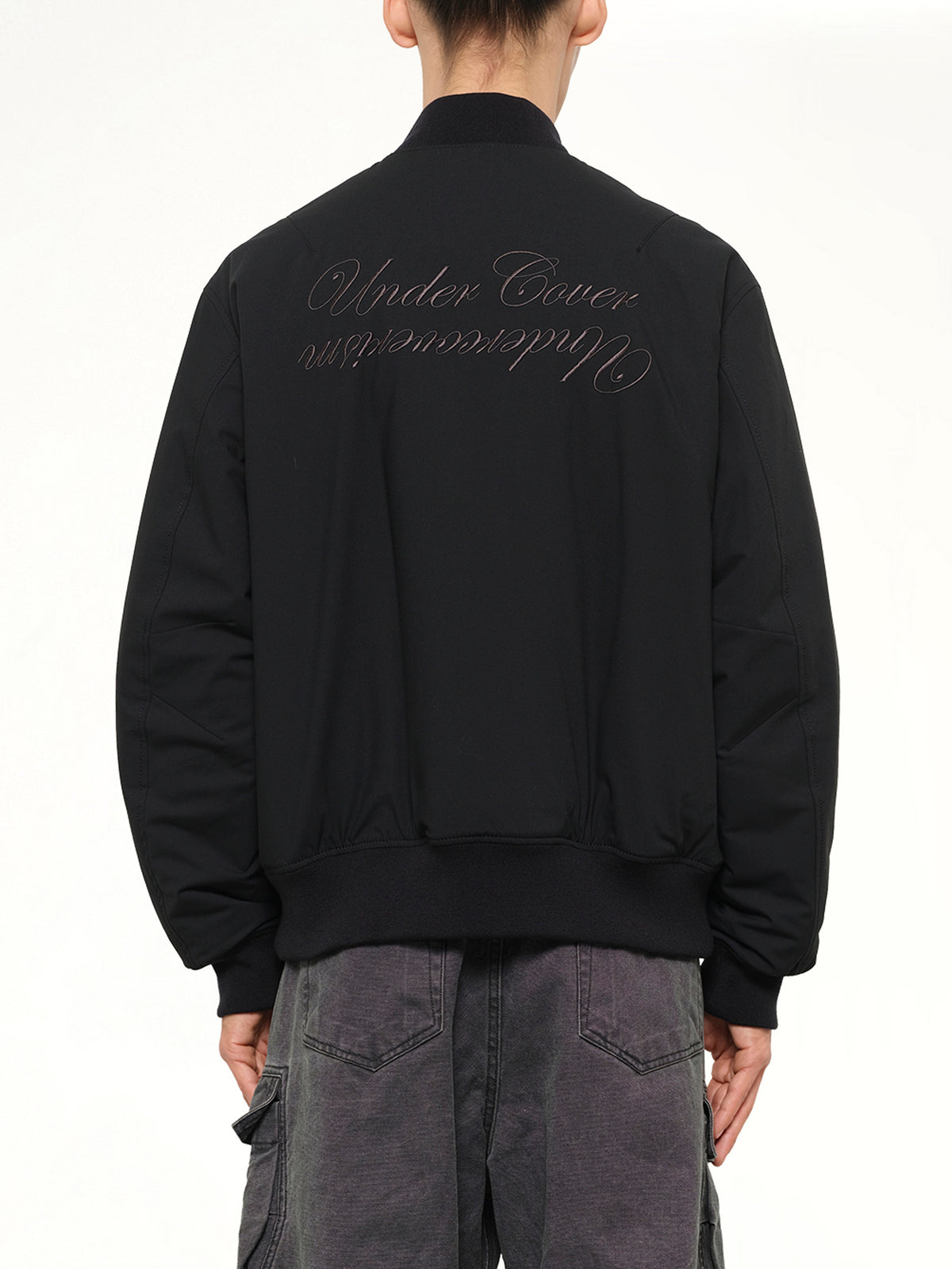 Double Zip Blouson in Black