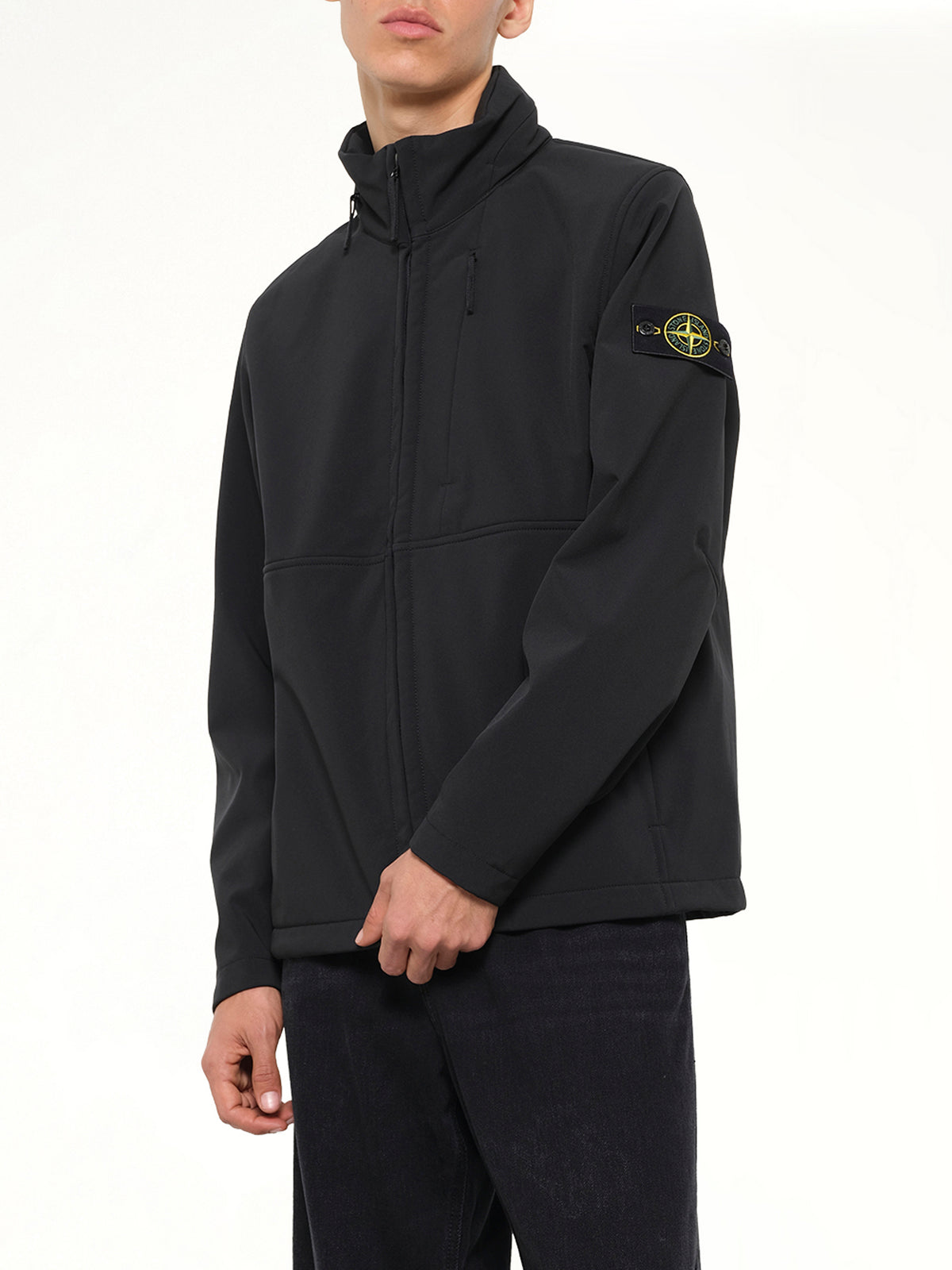 Q100005 Soft Shell Light Jacket in Black