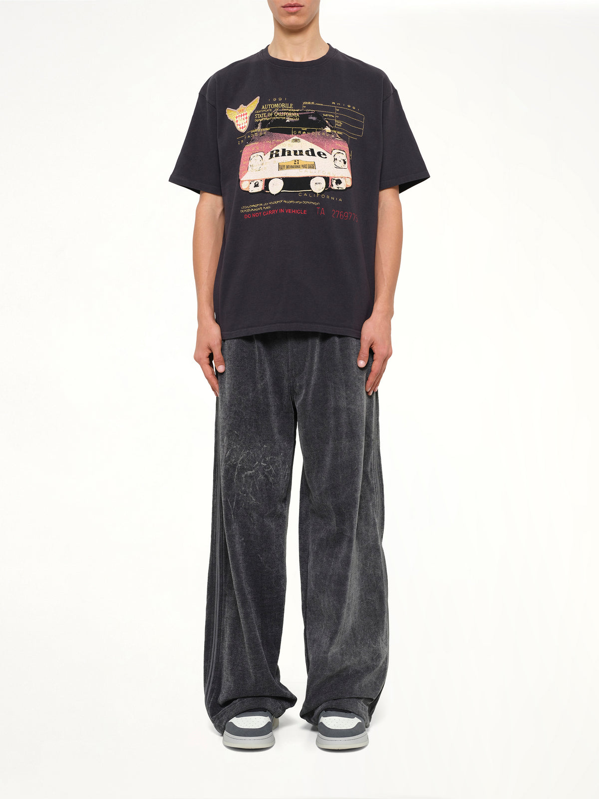 Rhude Slip T-Shirt in Vintage Black