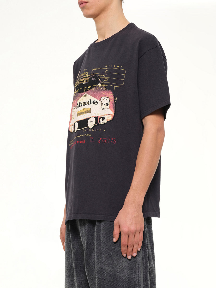 Rhude Slip T-Shirt in Vintage Black