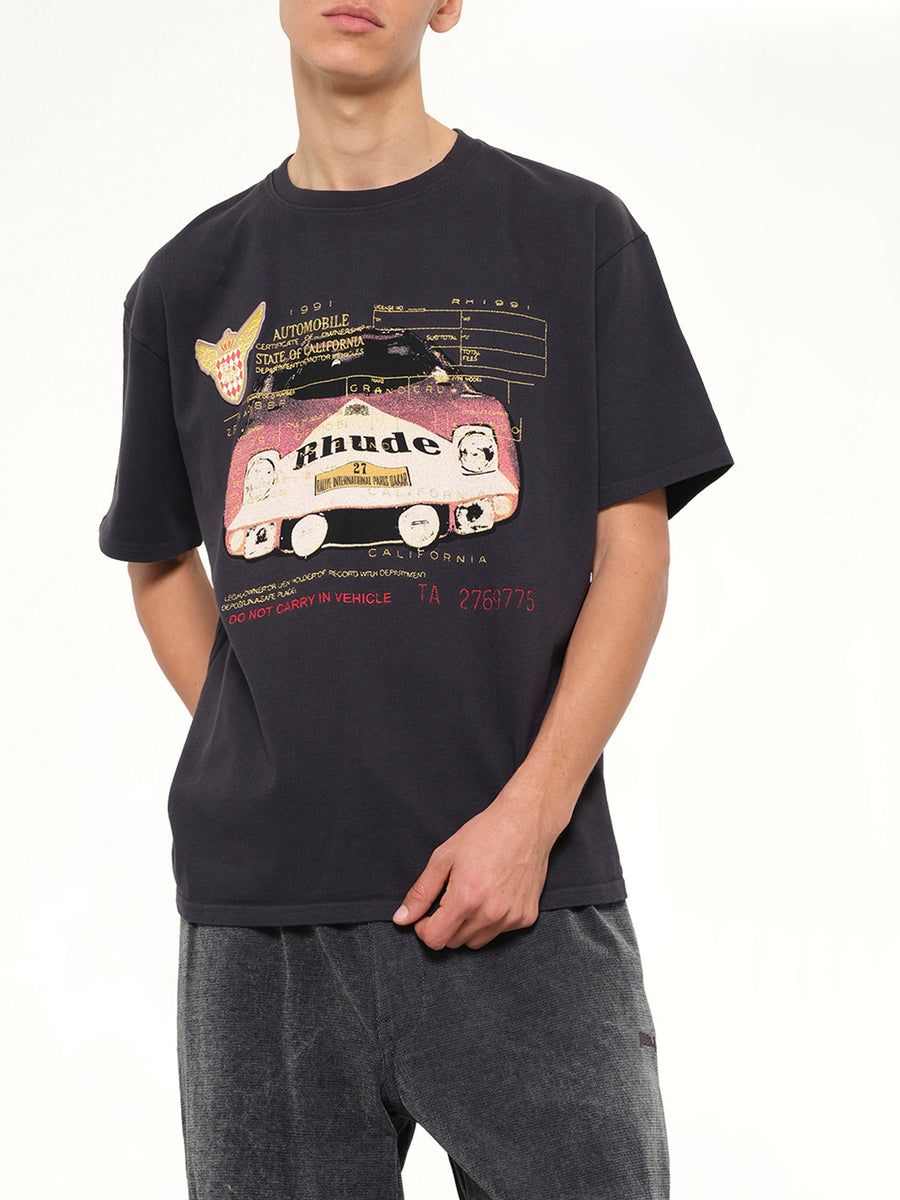 Rhude Slip T-Shirt in Vintage Black