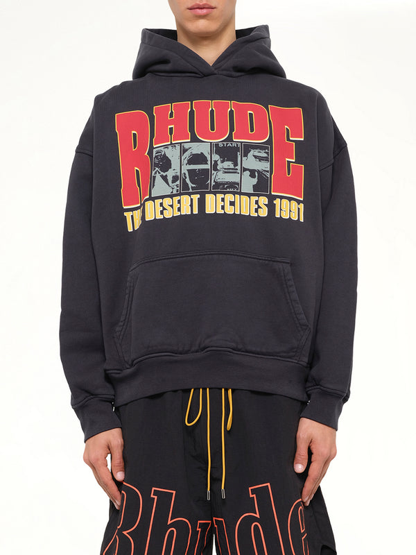 The Desert Decides Hoodie in Vintage Black/Red