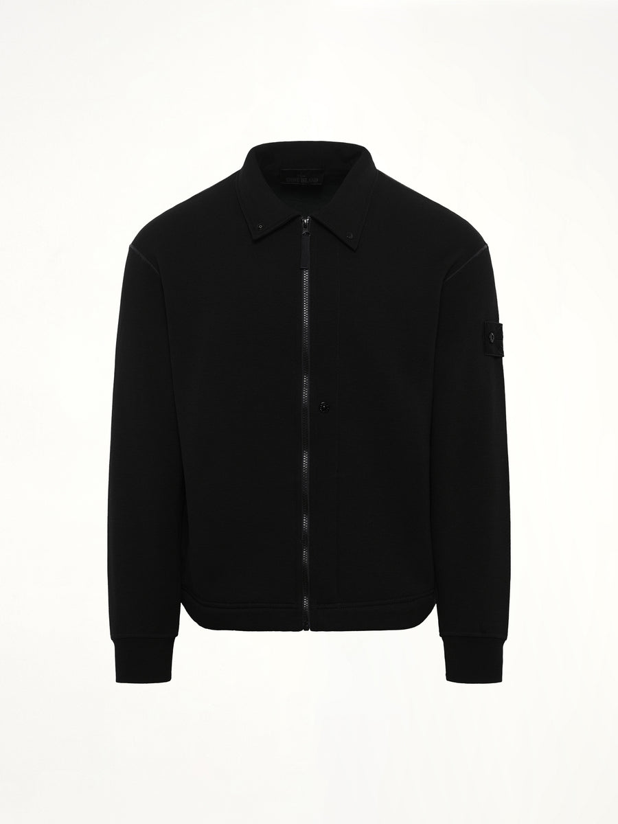 610005 Ghost Zip Up Cardigan in Black