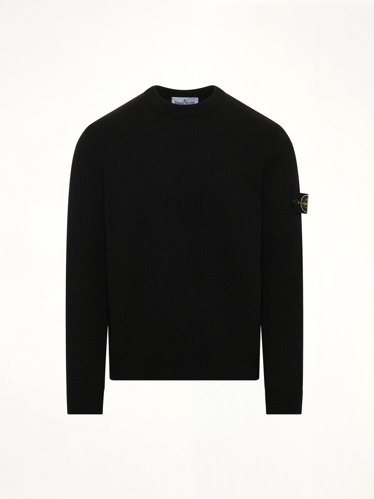 510004 Wool Crew Neck Sweater in Black