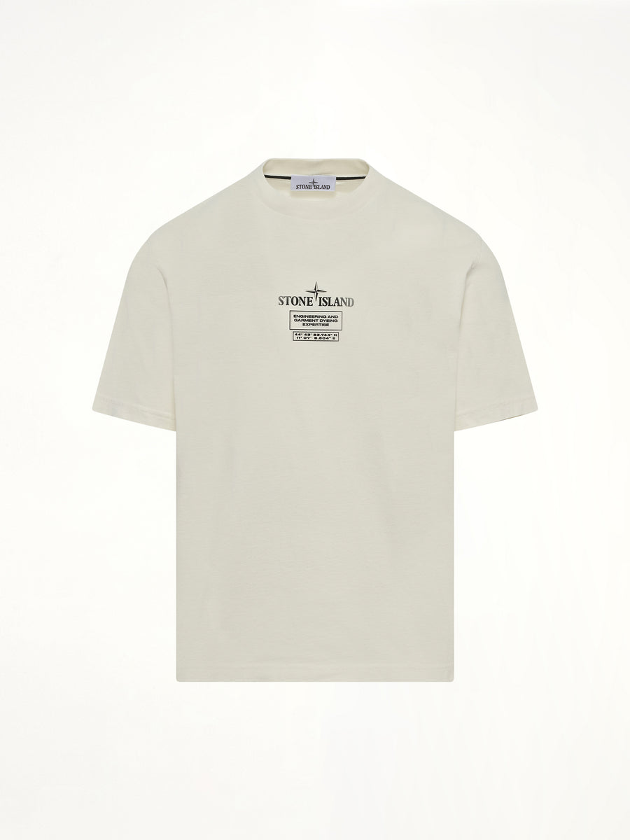 210003 02 Industrial Logos S/S T-Shirt in Ivory