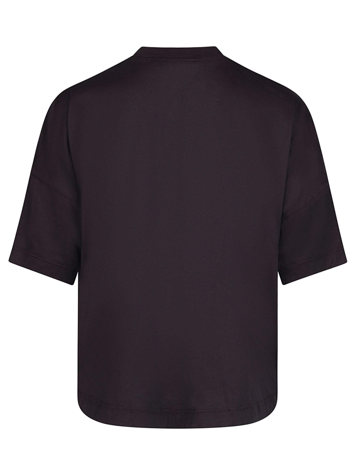 Embroidered Logo Oversized T-Shirt in Black/White