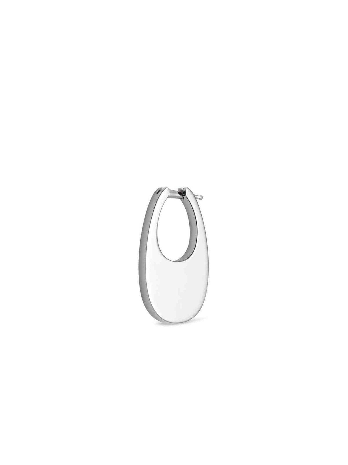 Medium Swipe Earring in Silver