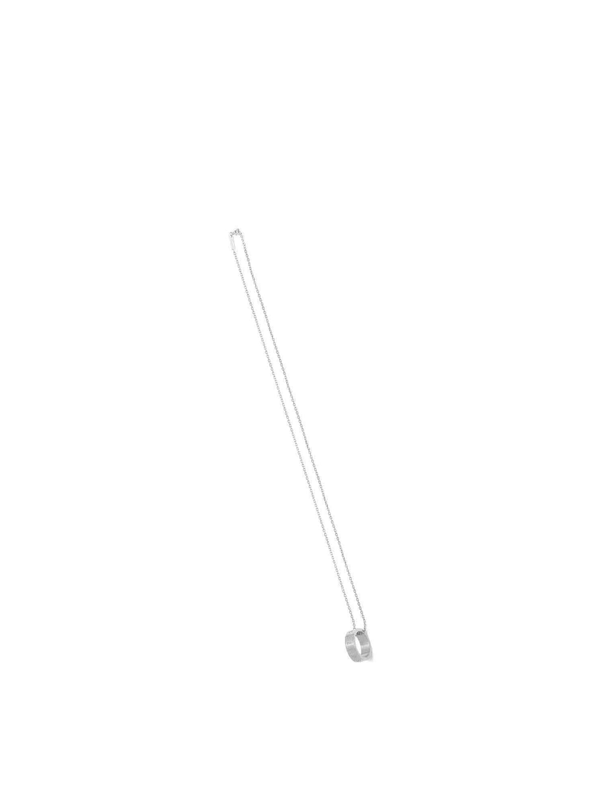 Maison Margiela Numerical Ring Necklace in Silver