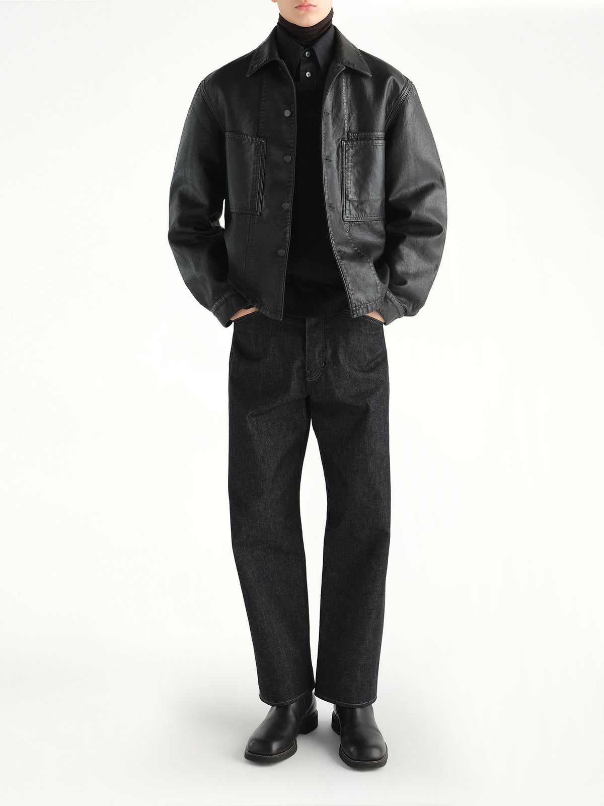 Workwear Overshirt in Licorice