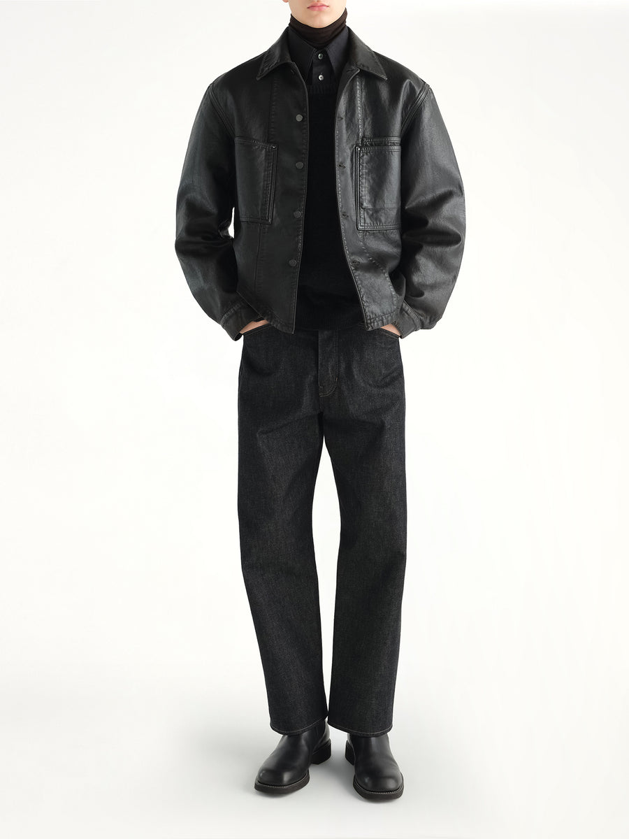 Workwear Overshirt in Licorice