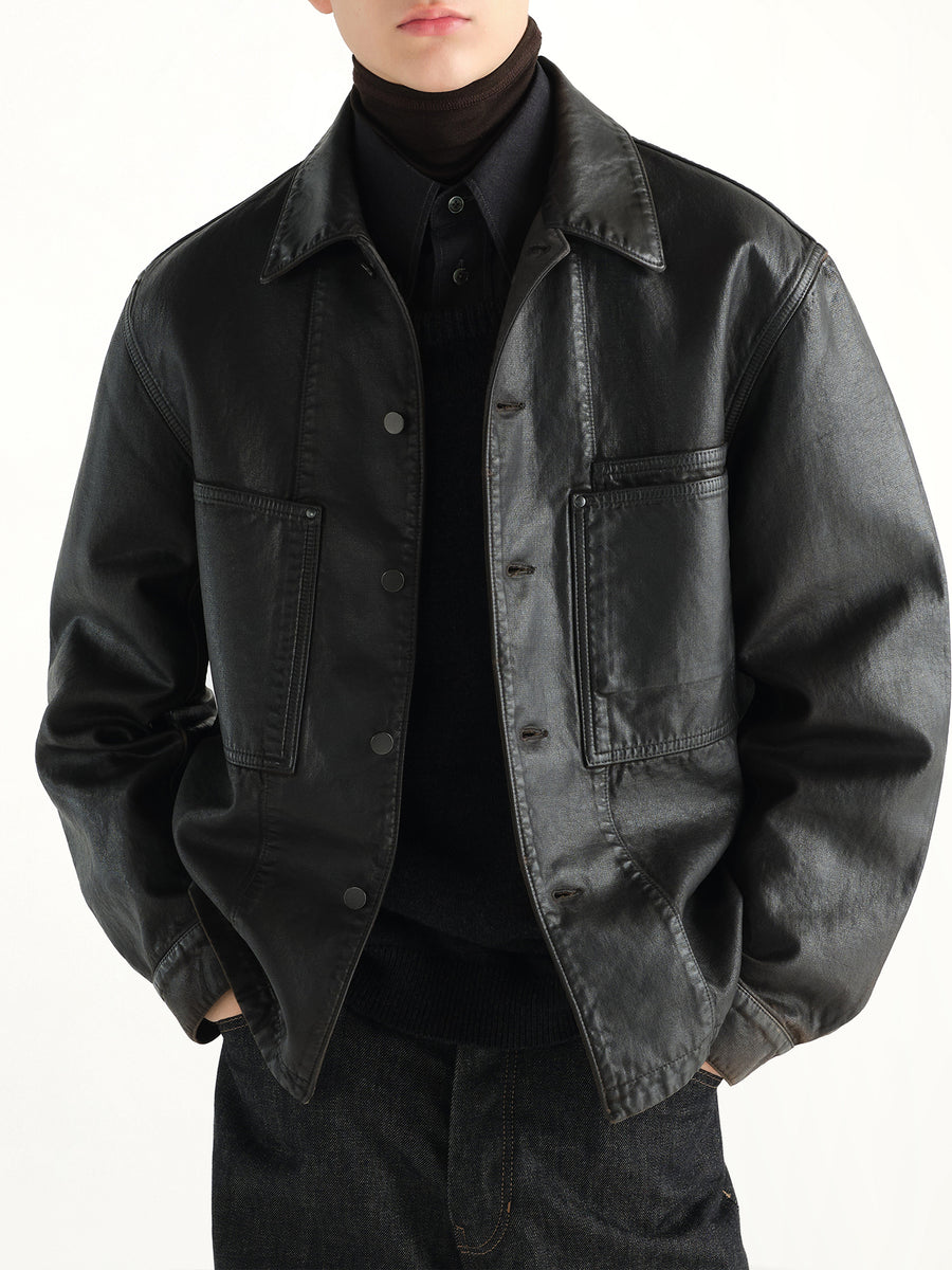Workwear Overshirt in Licorice