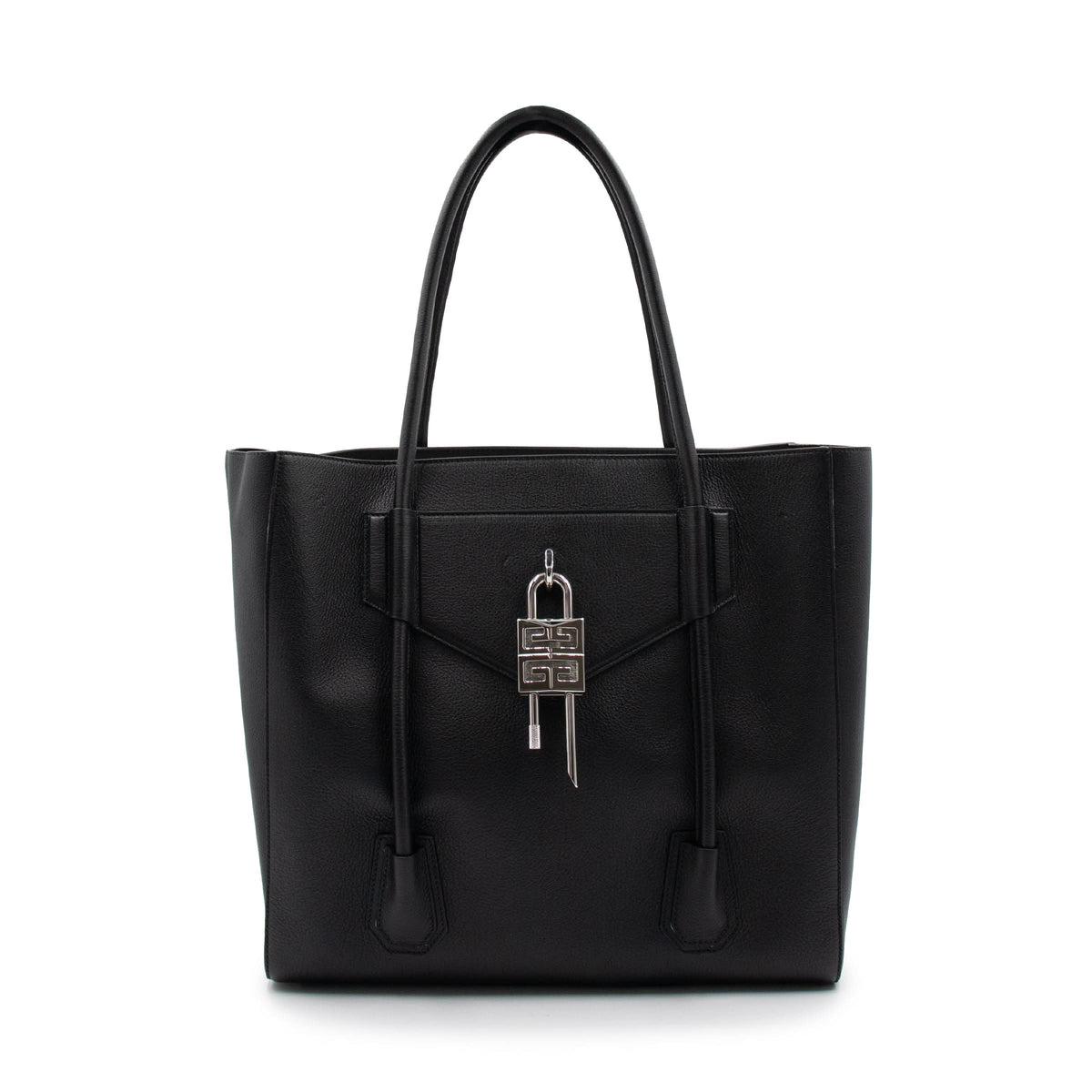 Antigona Lock Soft Tote Bag in Black