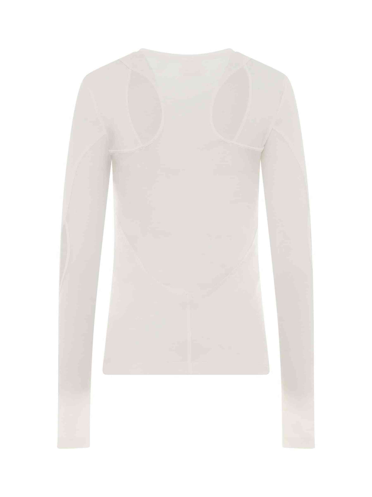 Structured Panel Top in White