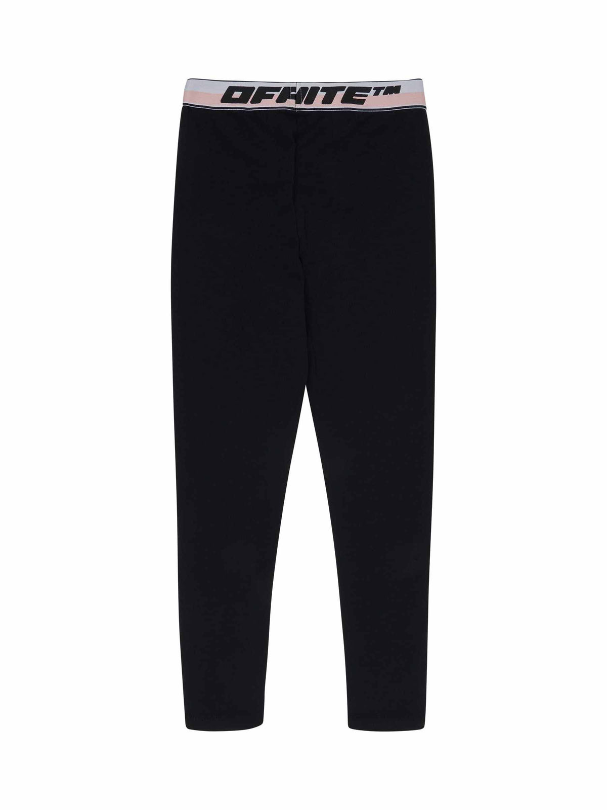 Logo Band Leggings in Black