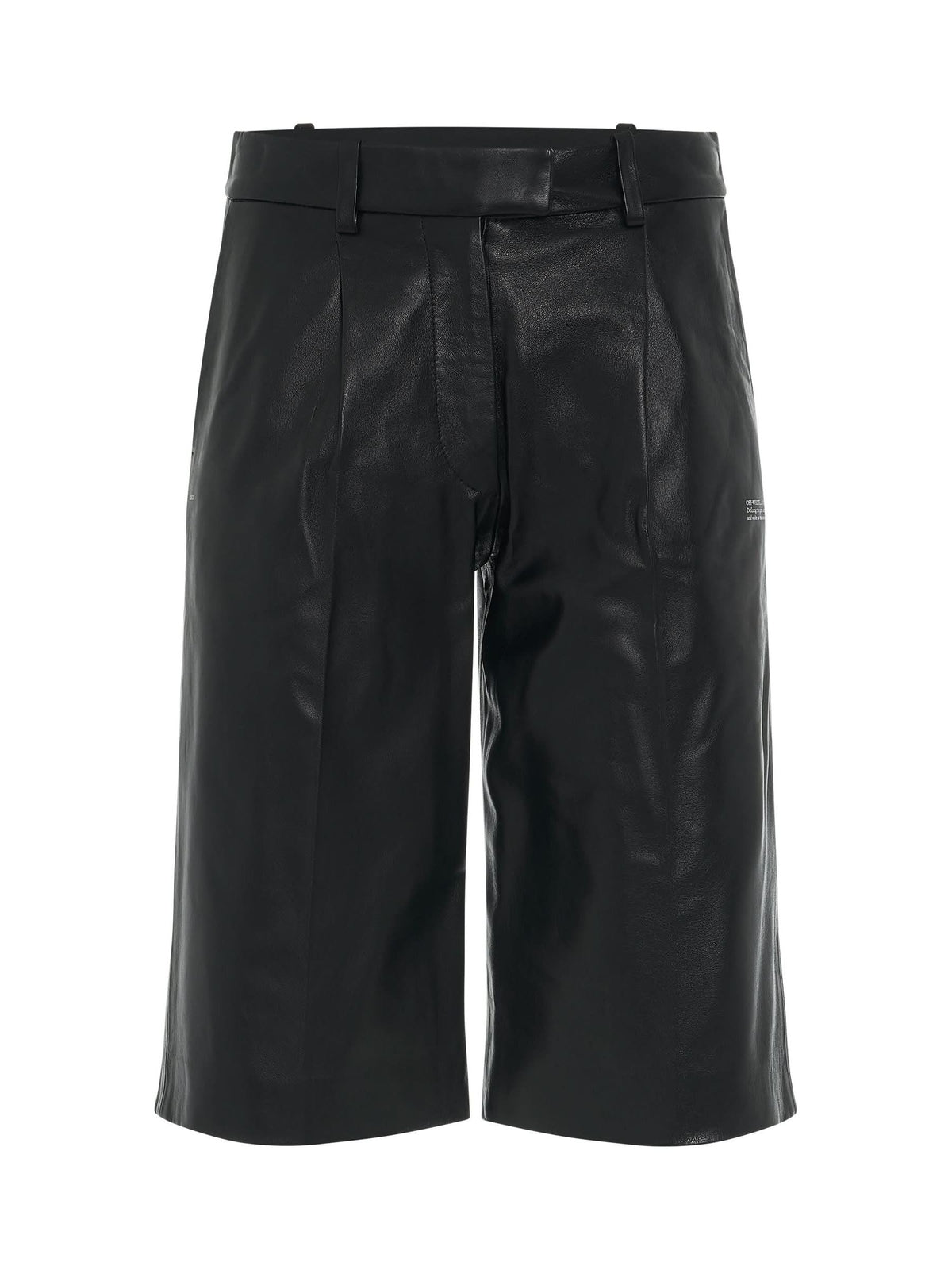 Leather Formal Shorts in Black