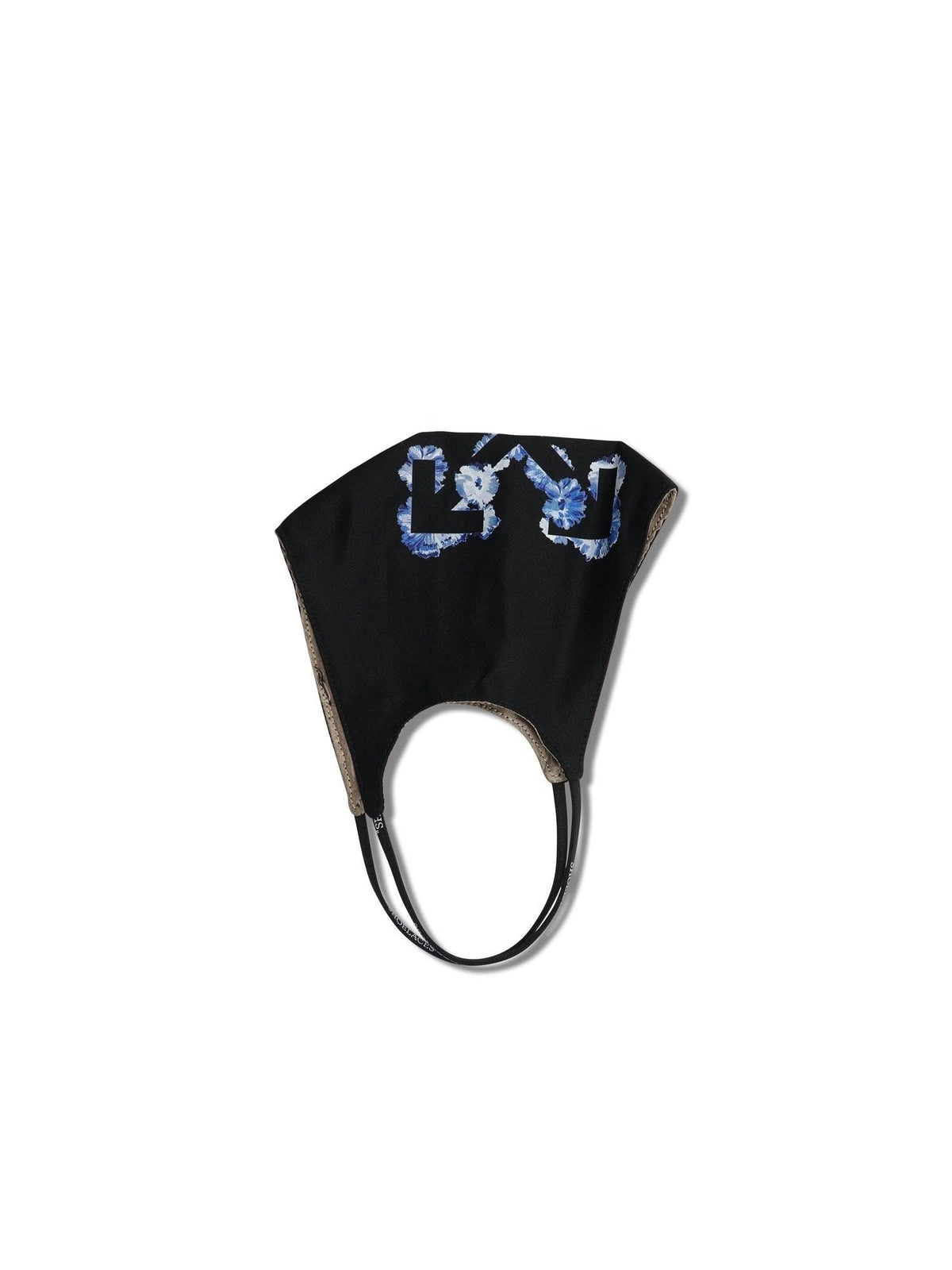 Puffy Flower Arrow Simple Mask in Black