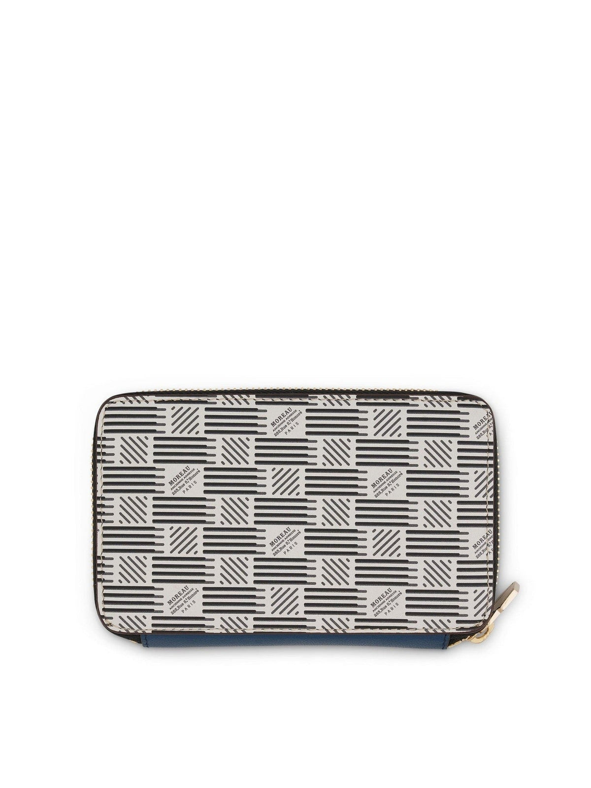 Compact Zip Wallet in White