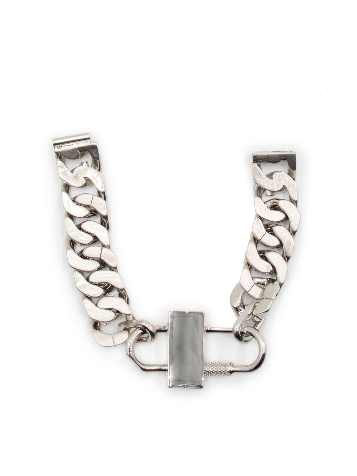 G Chain Lock Small Silver Bracelet in Silver