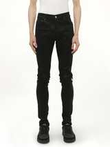 Waxed MX1 Jeans in Black Wax