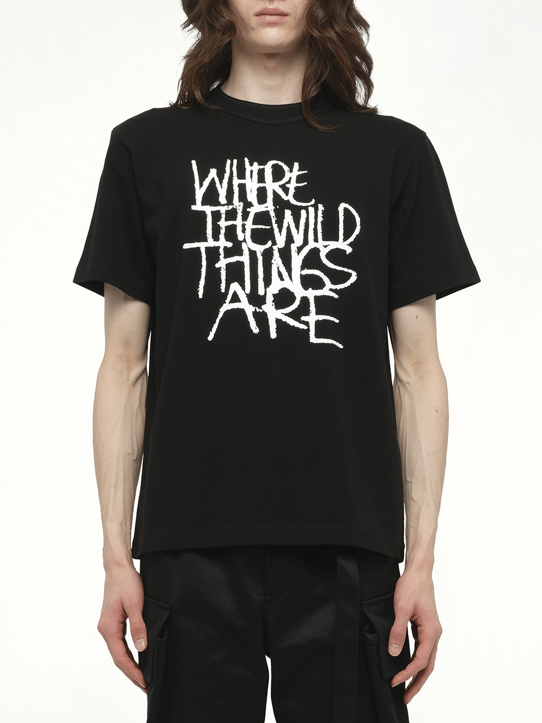 WHERE THE WILD THINGS ARE Logo T-Shirt in Black