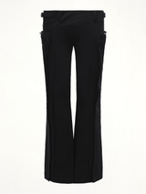 Flared Cargos in Black