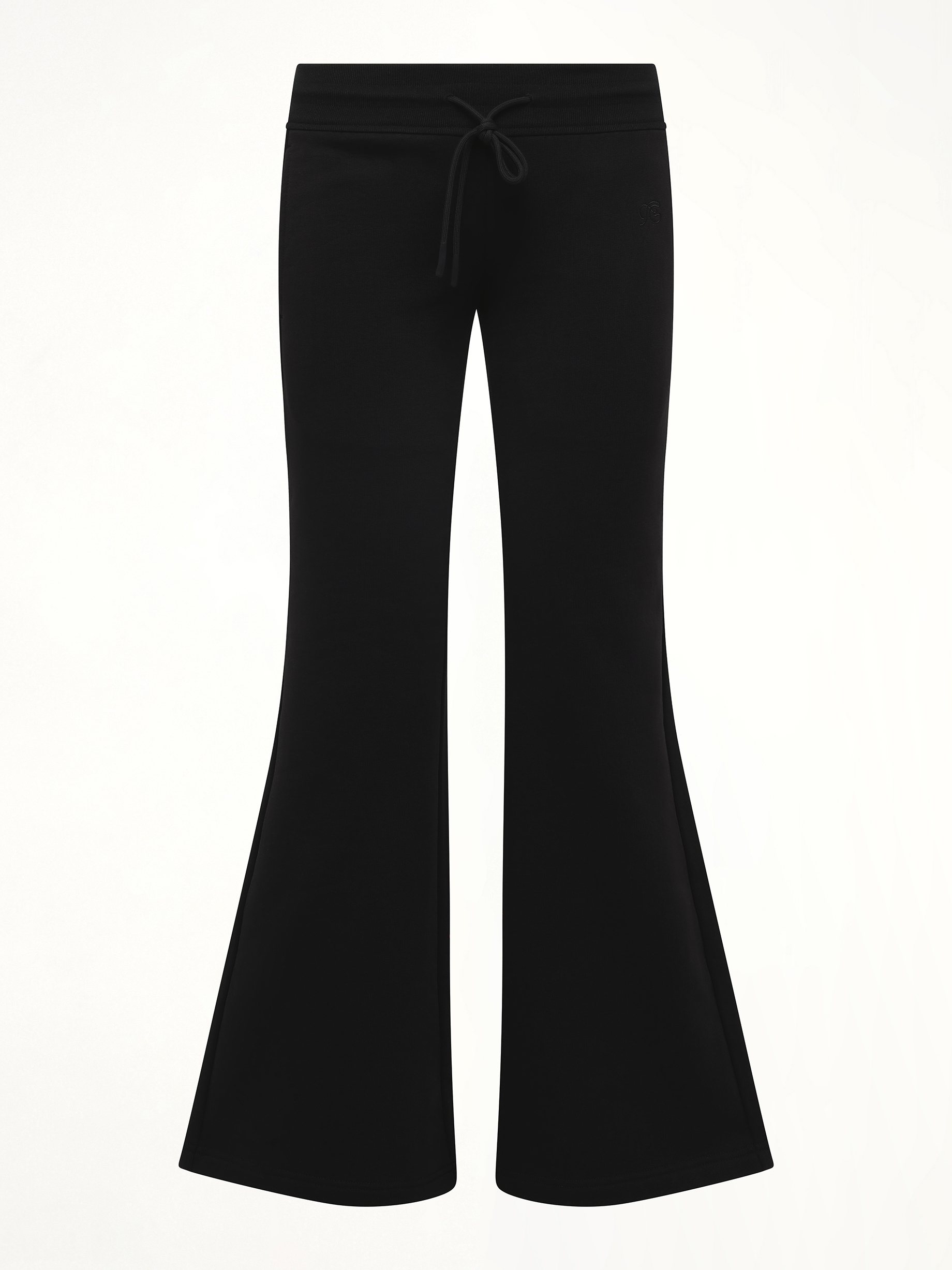 Casual Flared Sweatpants in Black