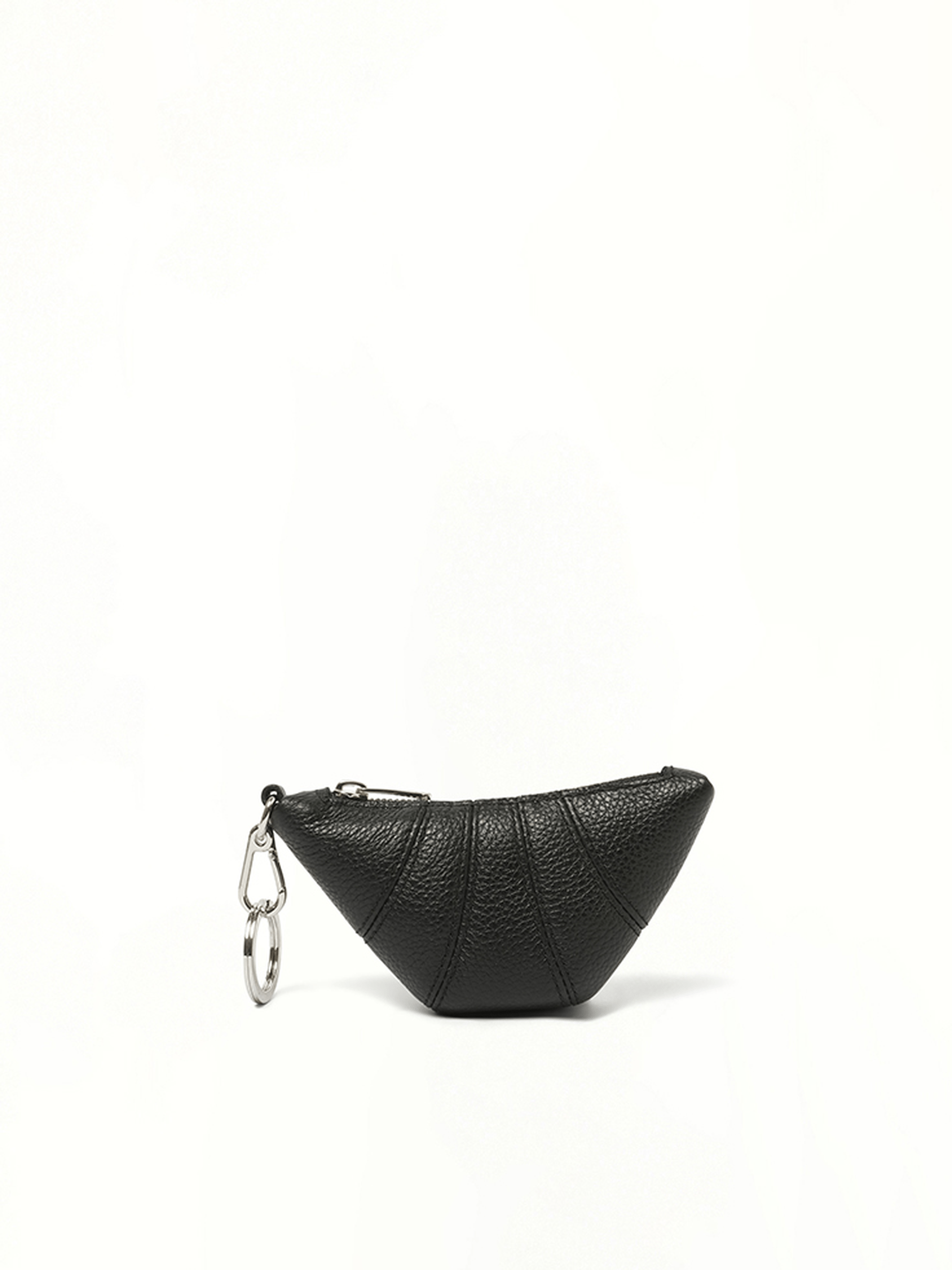 Mini Croissant Keyring in Black