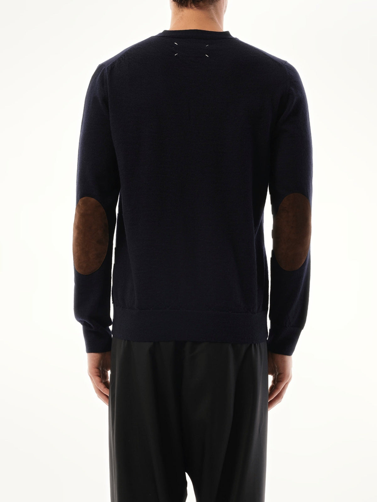 Maison Margiela Wool Cardigan in Dark Blue