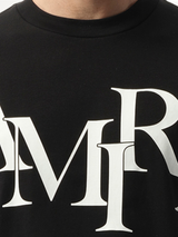 Amiri Staggered Logo T-Shirt in Black