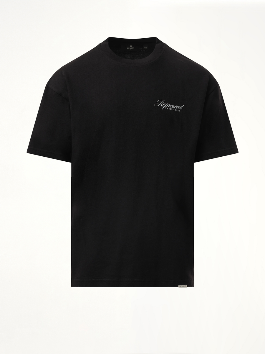 Represent Owners Club Script T-Shirt in Black