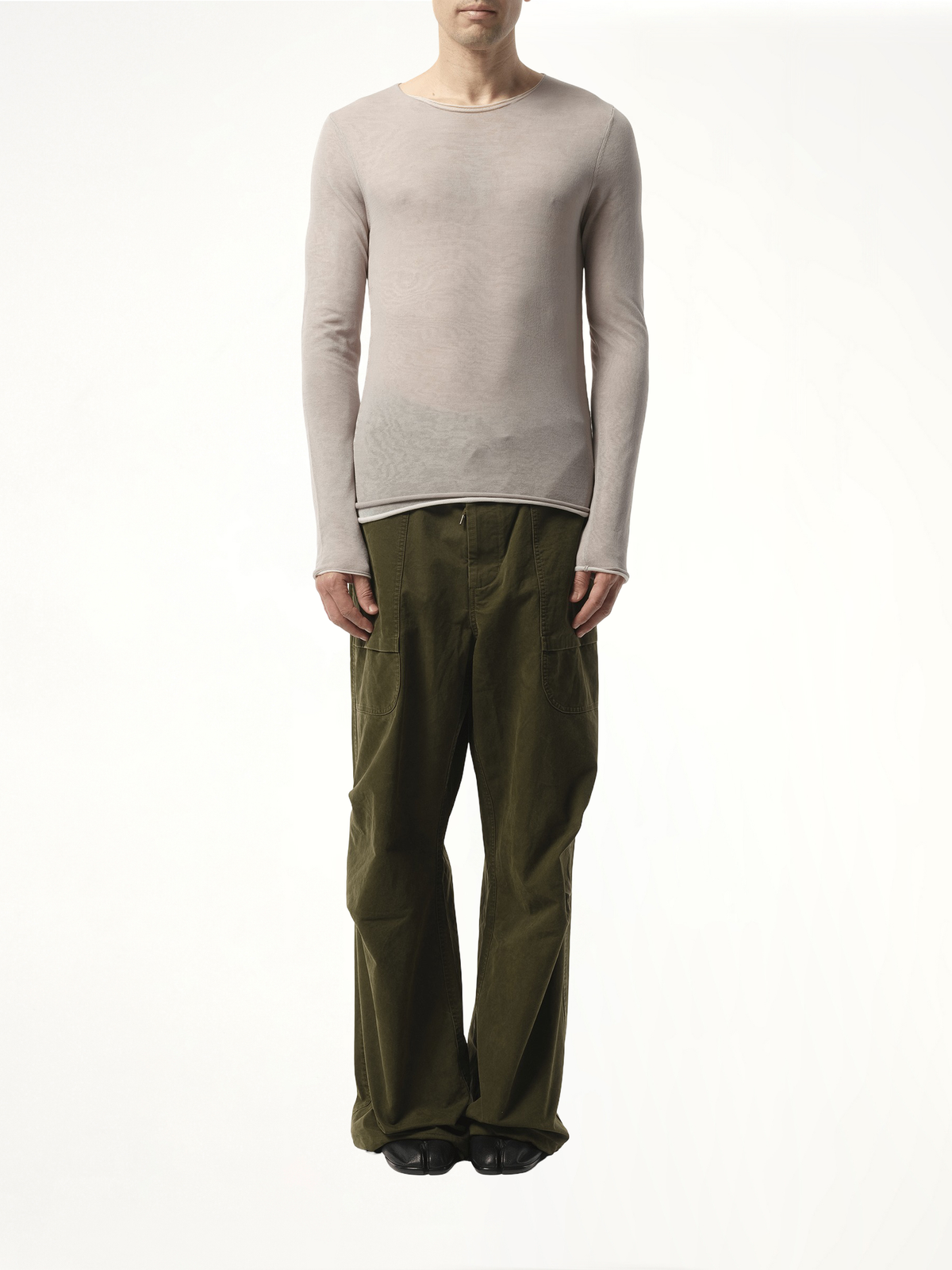 Duplex Knit Sweater in Marble